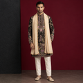 Beige Dupatta for Kurta